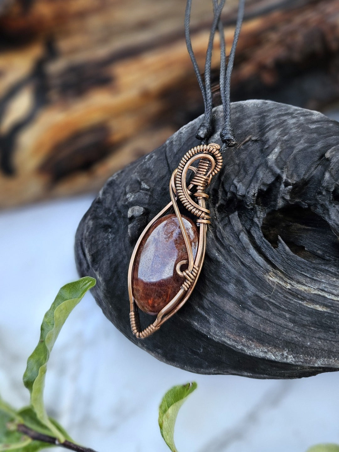 Garnet and Copper Necklace