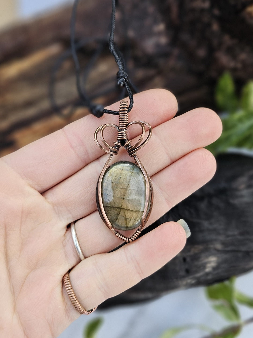 Labradorite and Copper Necklace