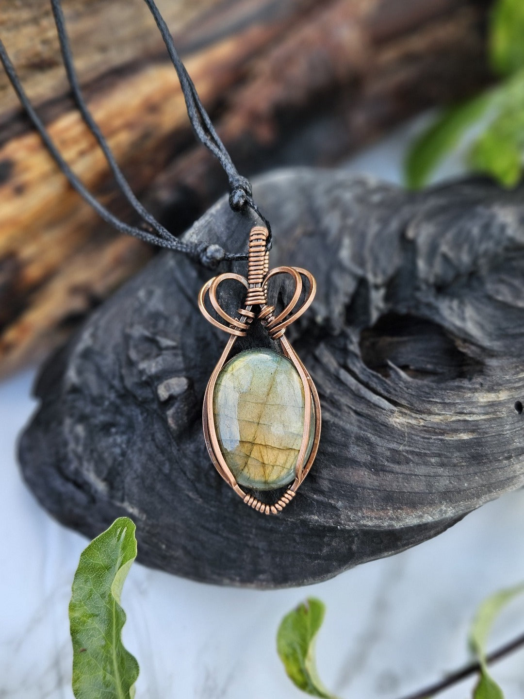 Labradorite and Copper Necklace