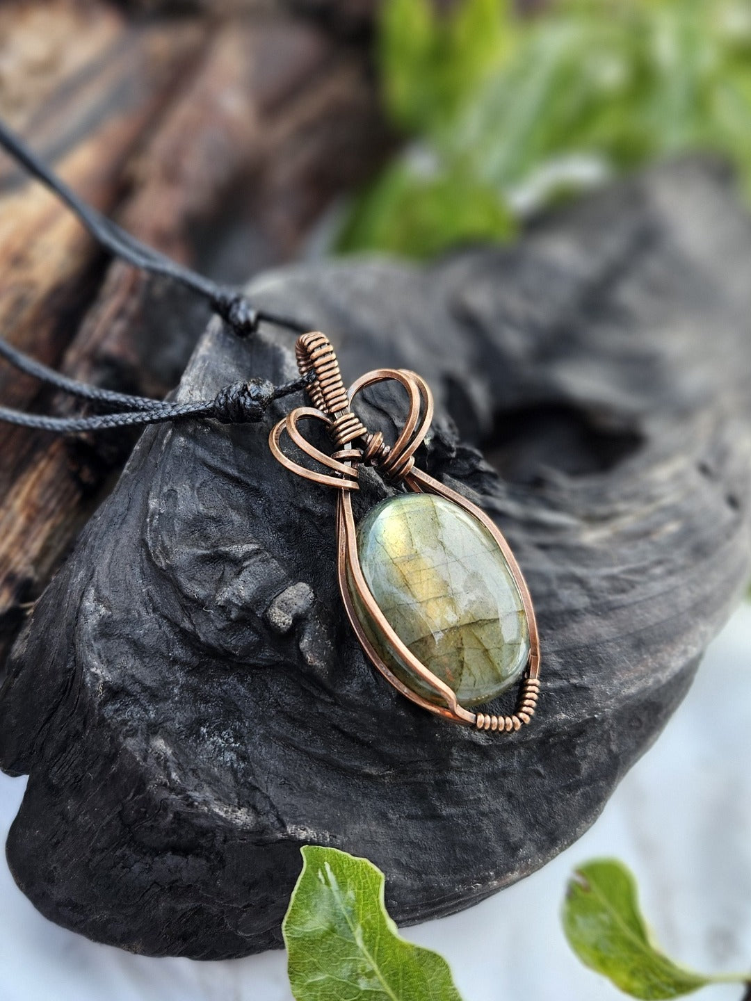 Labradorite and Copper Necklace