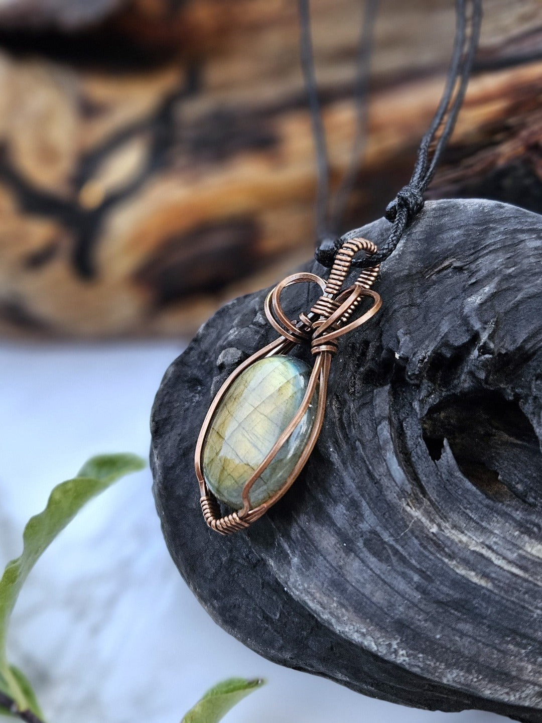 Labradorite and Copper Necklace