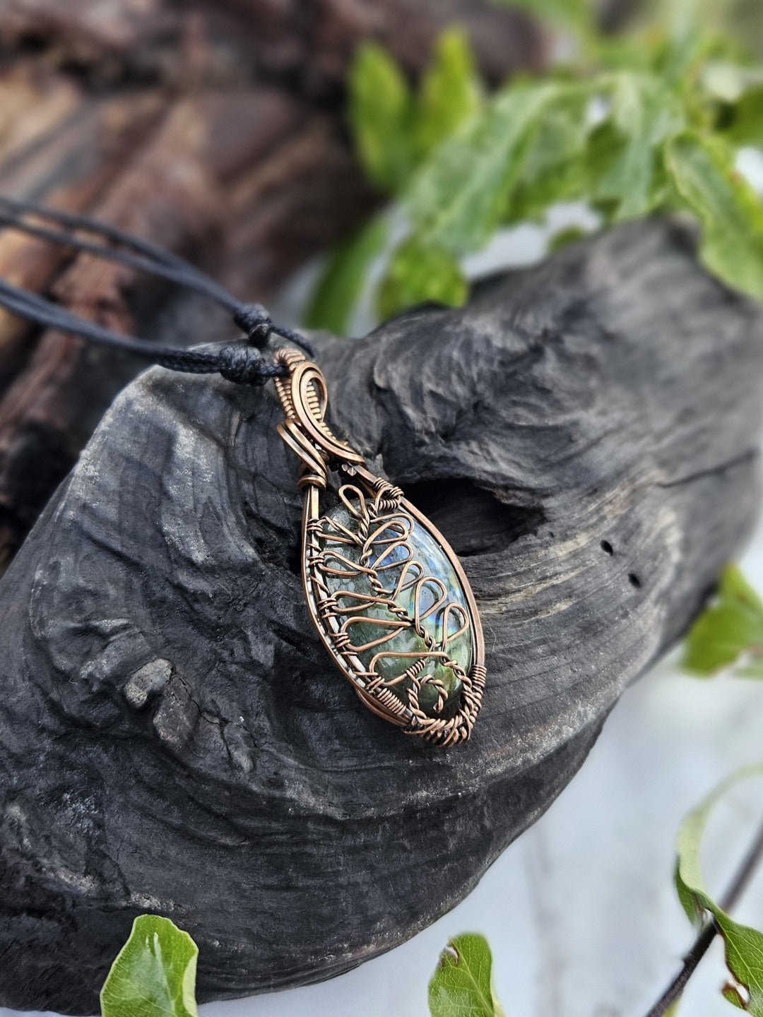 Labradorite and Copper Necklace