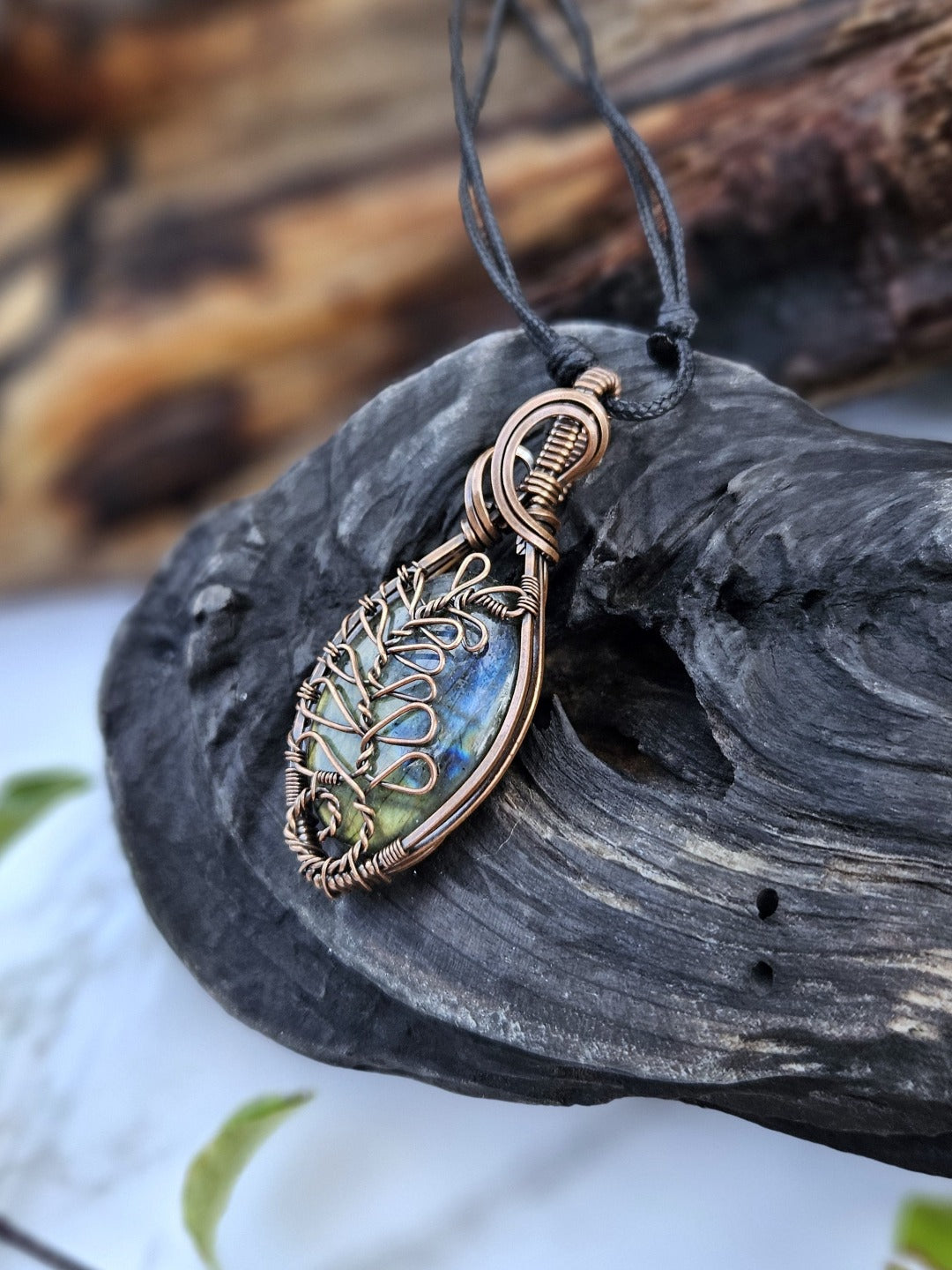 Labradorite and Copper Necklace