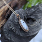 Rainbow Moonstone and Copper Necklace