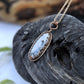 Rainbow Moonstone and Copper Necklace