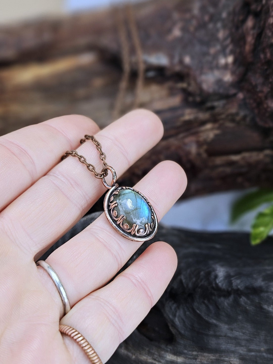 Labradorite and Copper Necklace