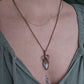 Grey Moonstone and Copper Necklace