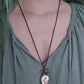 Scolecite and Copper Necklace