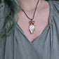 Scolecite and Copper Necklace