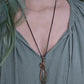 Prehnite and Copper Necklace