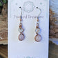 Rainbow Moonstone and Kunzite Copper Earrings