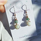 Emerald and Amazonite Copper Earrings