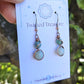 Emerald and Amazonite Copper Earrings