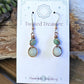 Emerald and Amazonite Copper Earrings