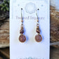 Tourmaline and Strawberry Quartz Copper Earrings