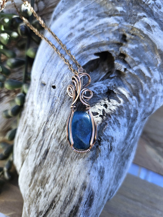 Apatite and Copper Necklace