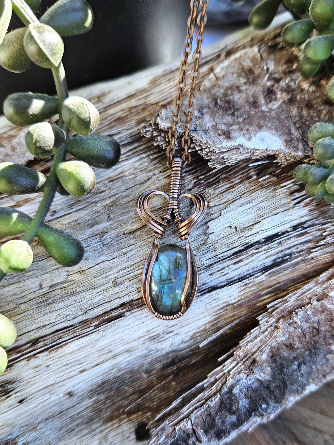 Labradorite and Copper Necklace