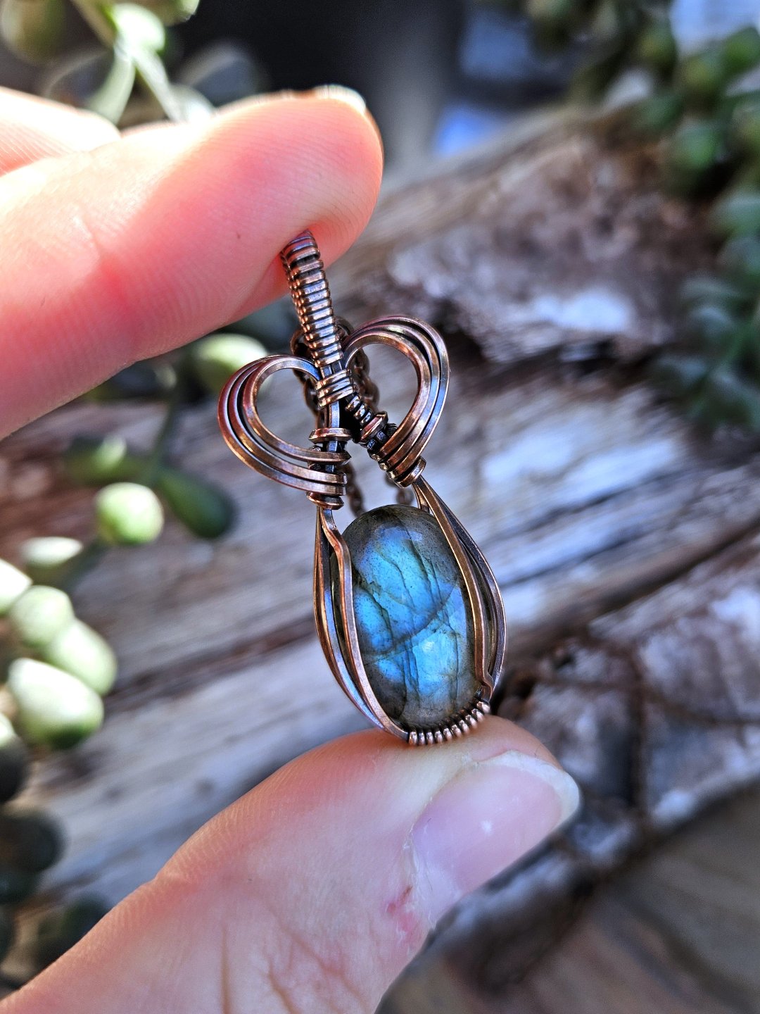 Labradorite and Copper Necklace