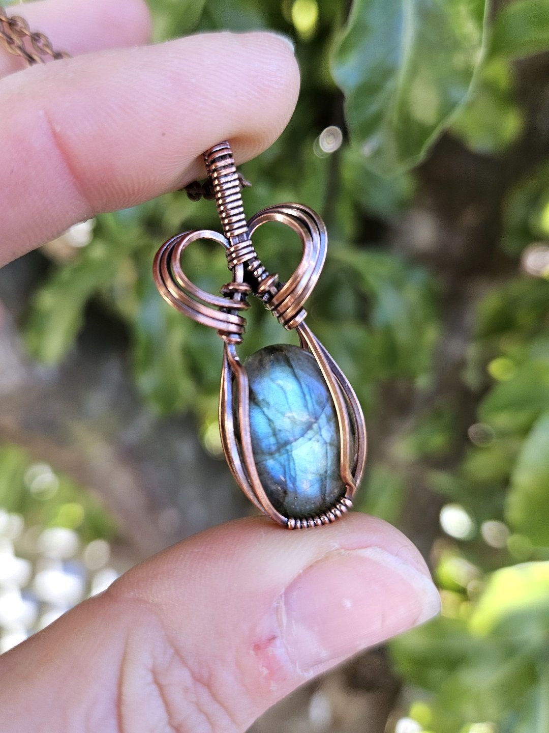 Labradorite and Copper Necklace