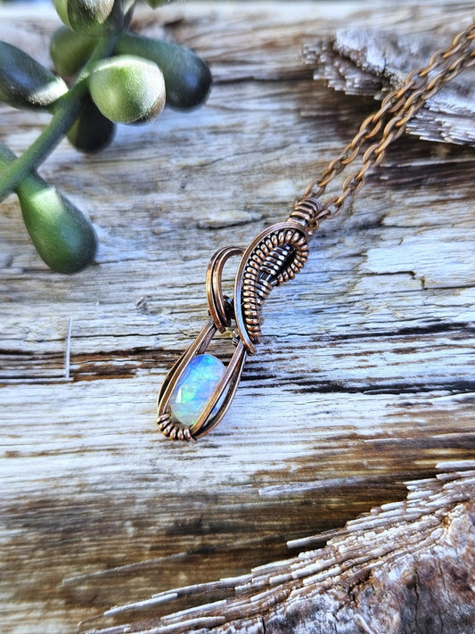 Opal and Copper Necklace