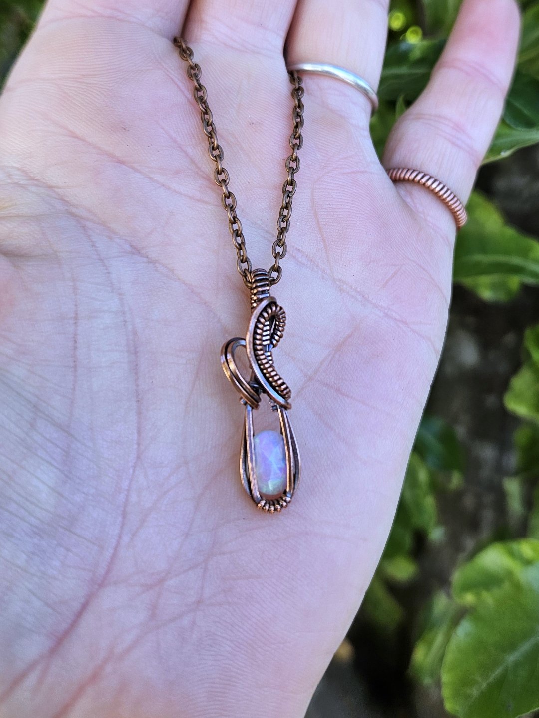 Opal and Copper Necklace