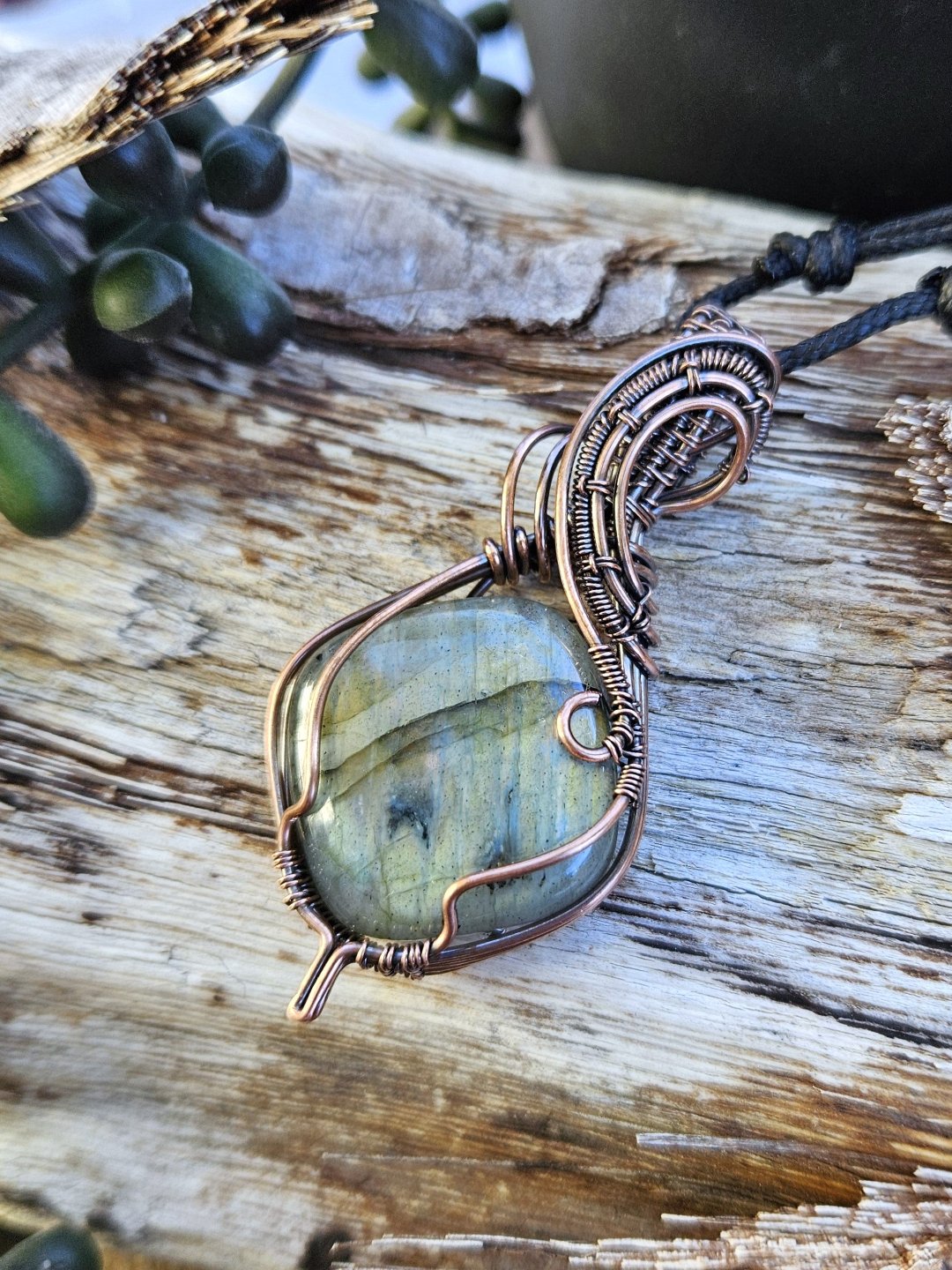 Labradorite and Copper Necklace