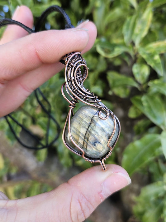 Labradorite and Copper Necklace