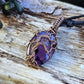 Amethyst and Copper Tree Necklace