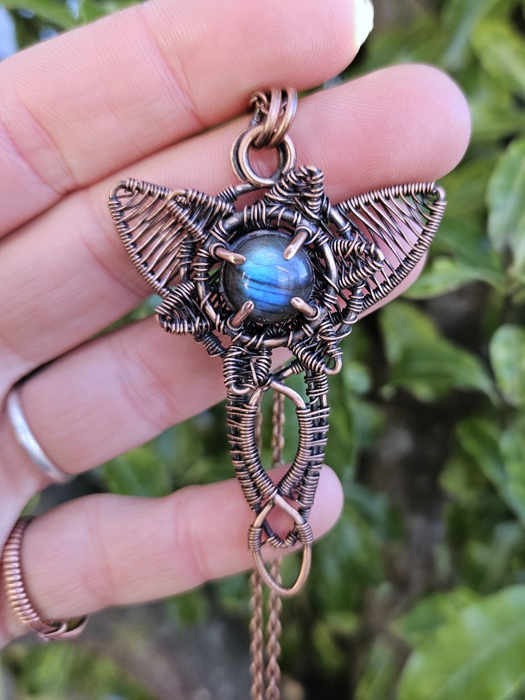 Labradorite and Copper 'Dwarven Star' Necklace