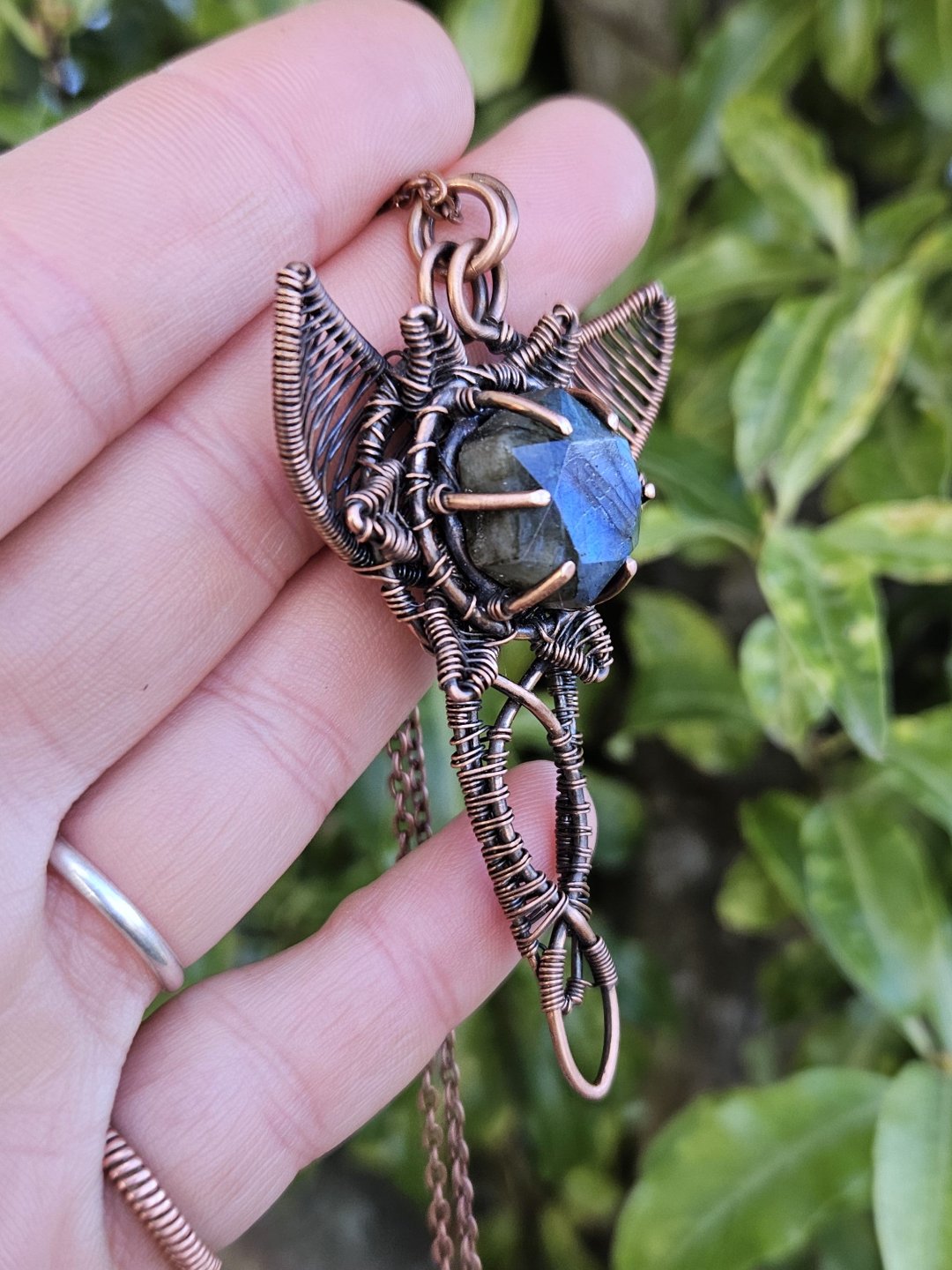 Labradorite and Copper 'Dwarven Star' Necklace