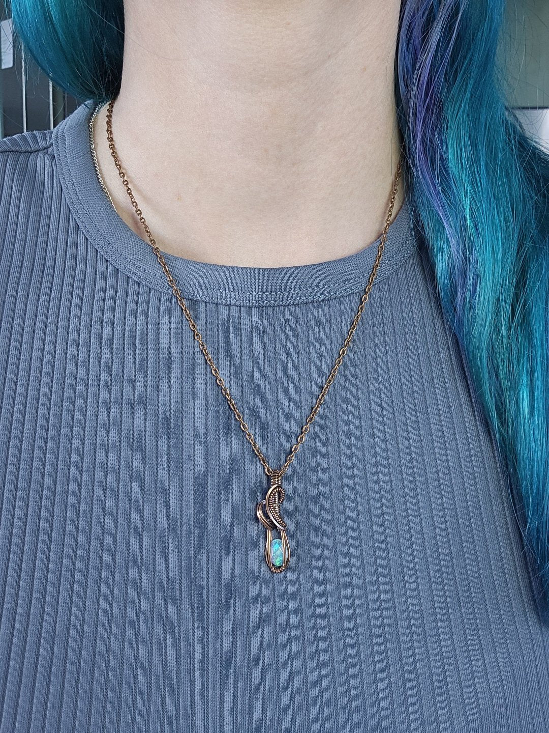 Opal and Copper Necklace