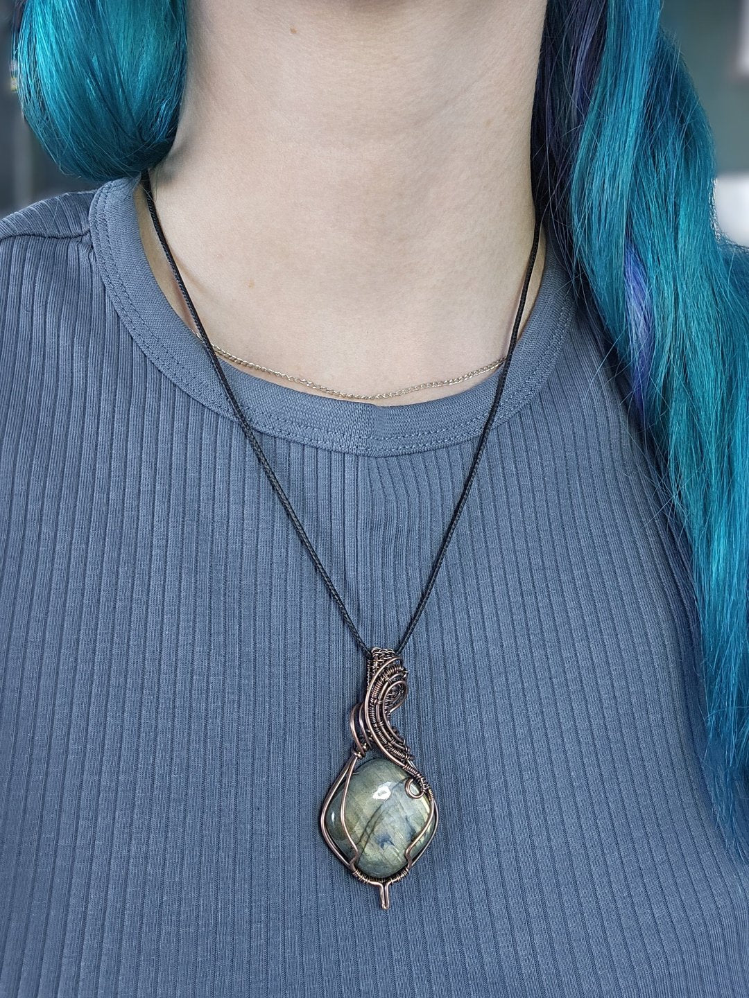 Labradorite and Copper Necklace