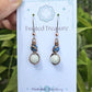 Moonstone, Aquamarine and Copper Earrings