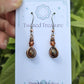 Garnet, Pietersite and Copper Earrings