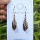 Feather Earrings - Smoky Quartz