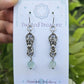 Chainmail Earrings - Fluorite