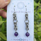 Chainmail Earrings - Amethyst