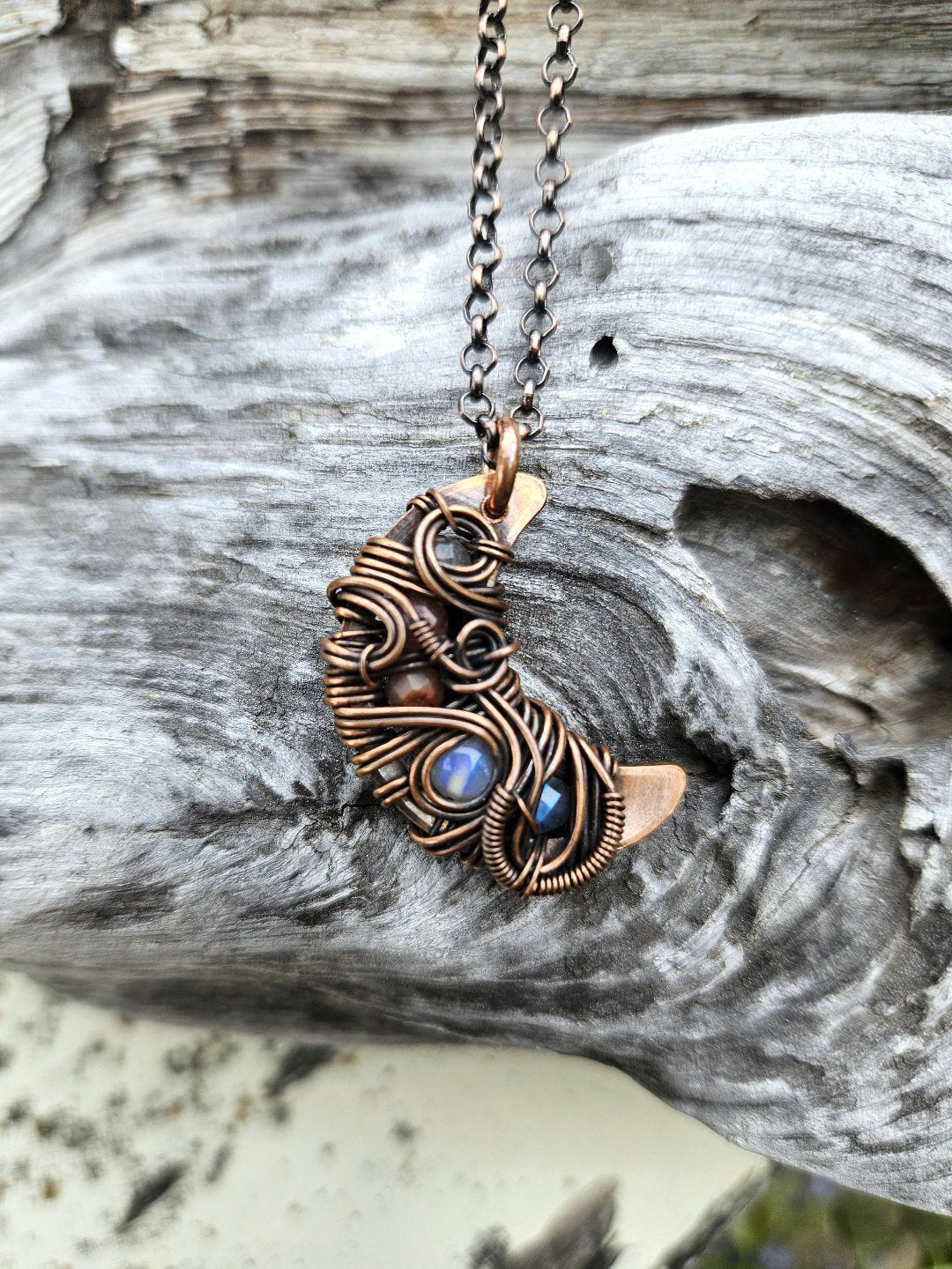 Mini Chaos Moon Necklace - Ethereal