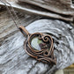 Dragon Blood Jasper and Copper Necklace