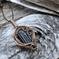 Black Tourmaline & Copper Necklace