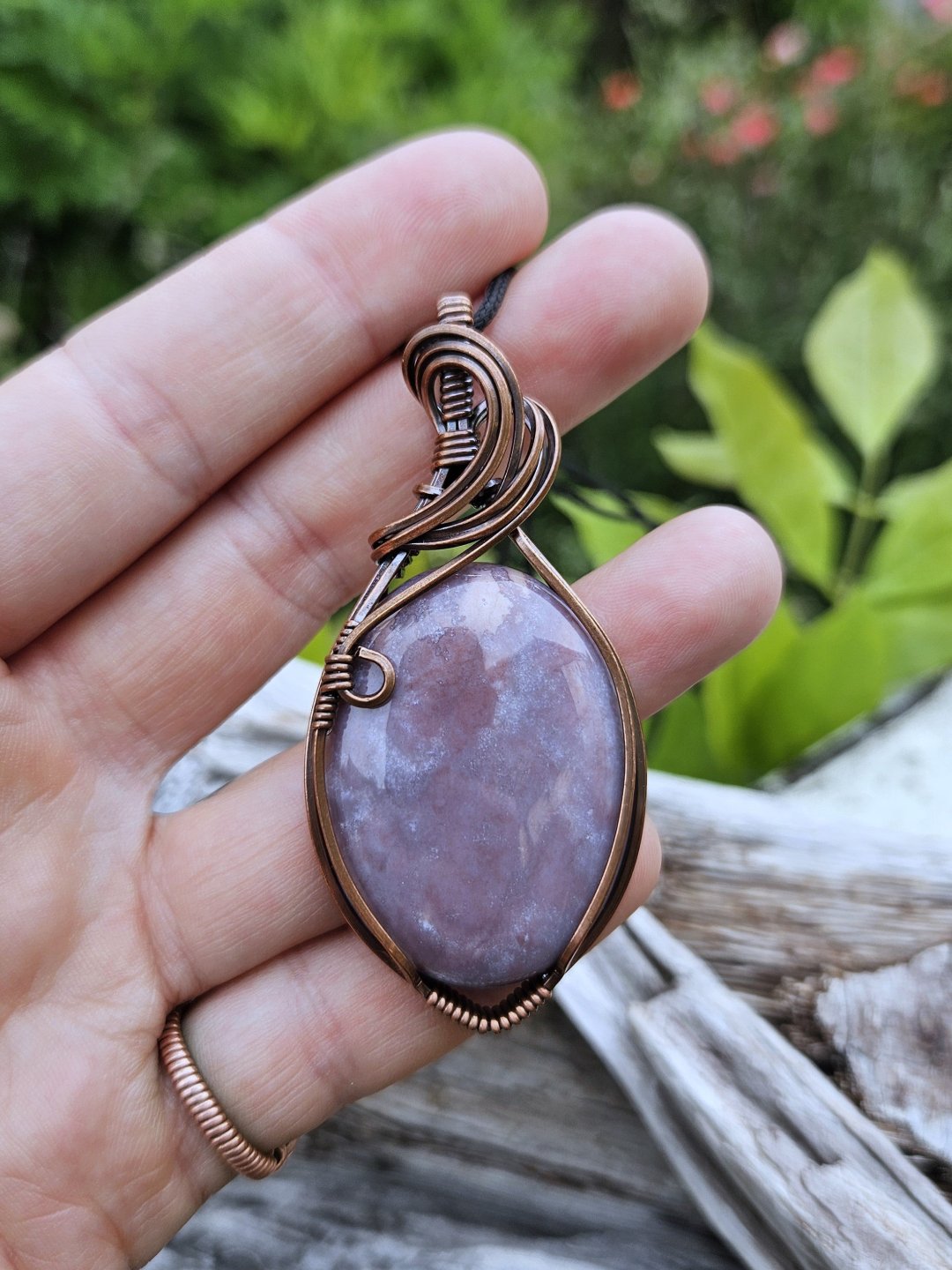 Indian Agate and Copper Necklace