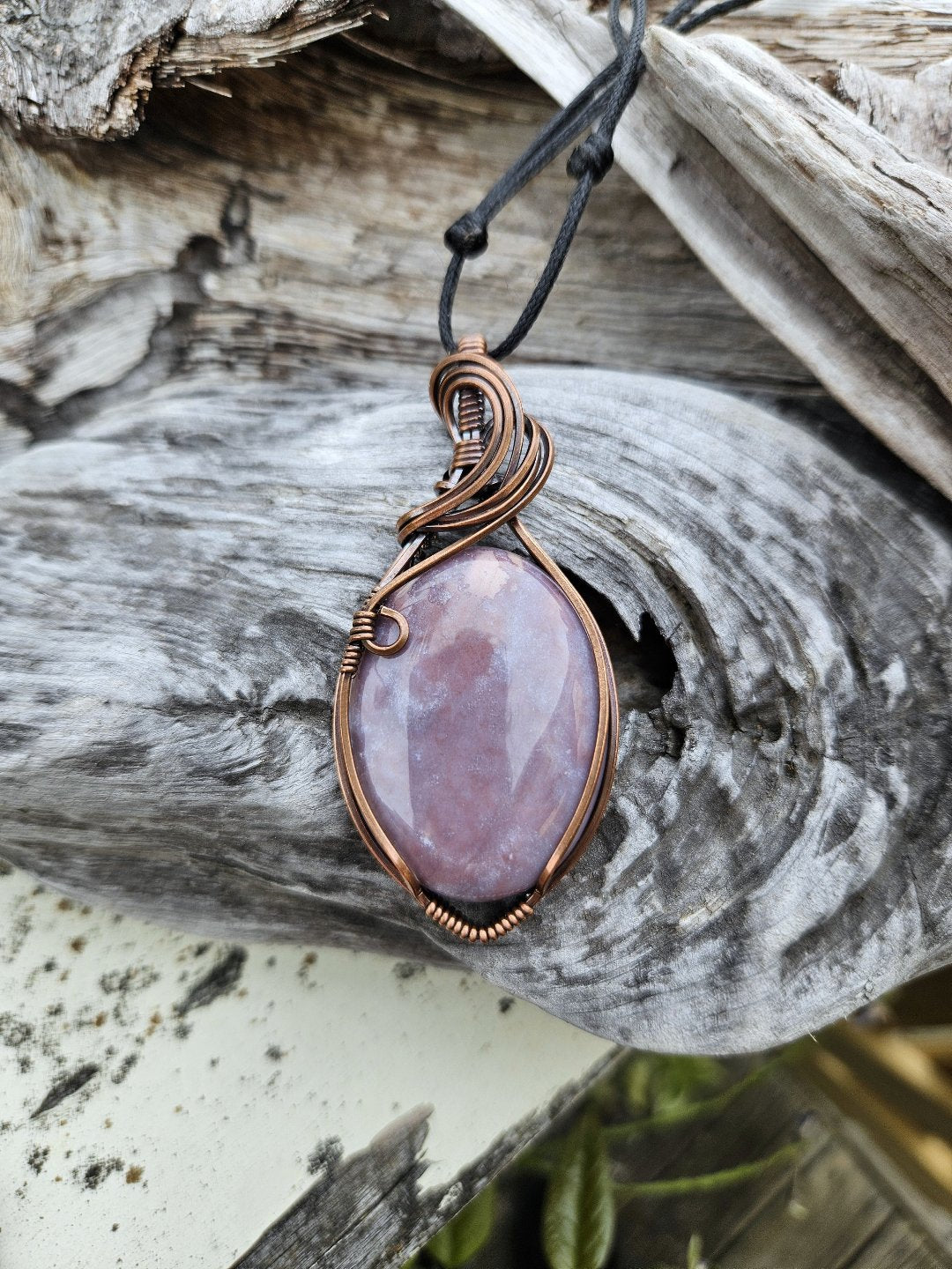 Indian Agate and Copper Necklace