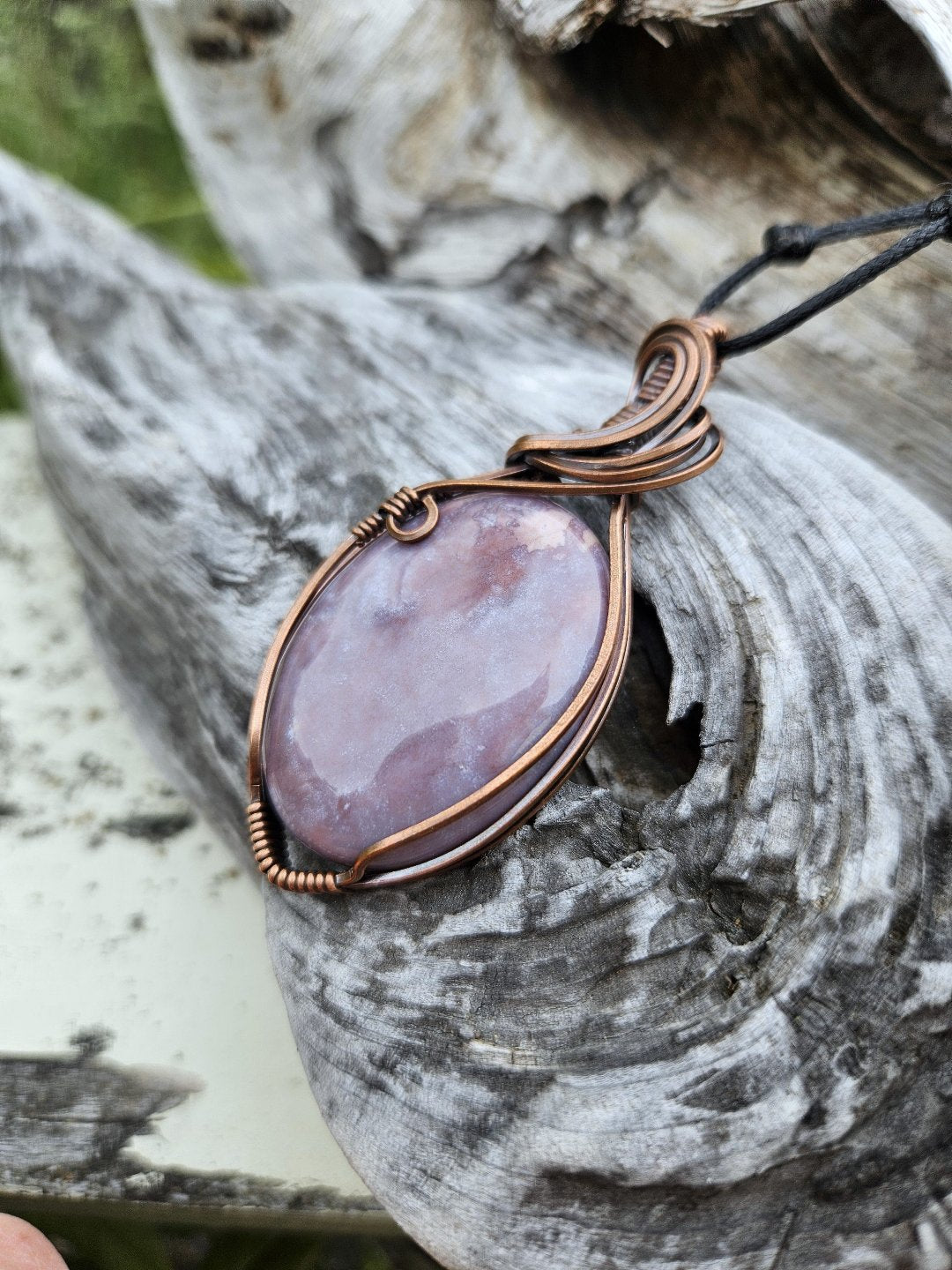 Indian Agate and Copper Necklace