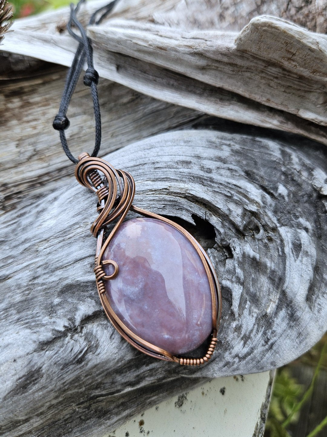 Indian Agate and Copper Necklace