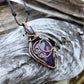 Amethyst, Kyanite and Copper Necklace