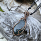 Moss Agate and Copper Necklace