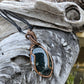 Moss Agate and Copper Necklace