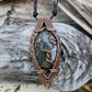 Moss Agate and Copper Necklace