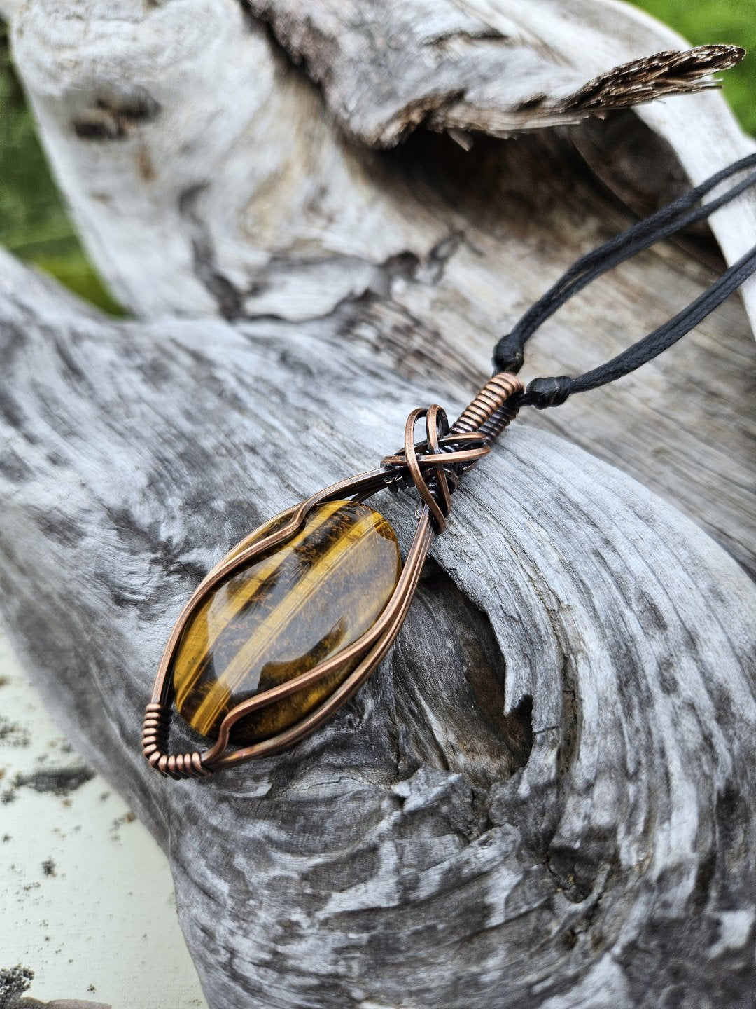 Tiger's Eye and Copper Necklace