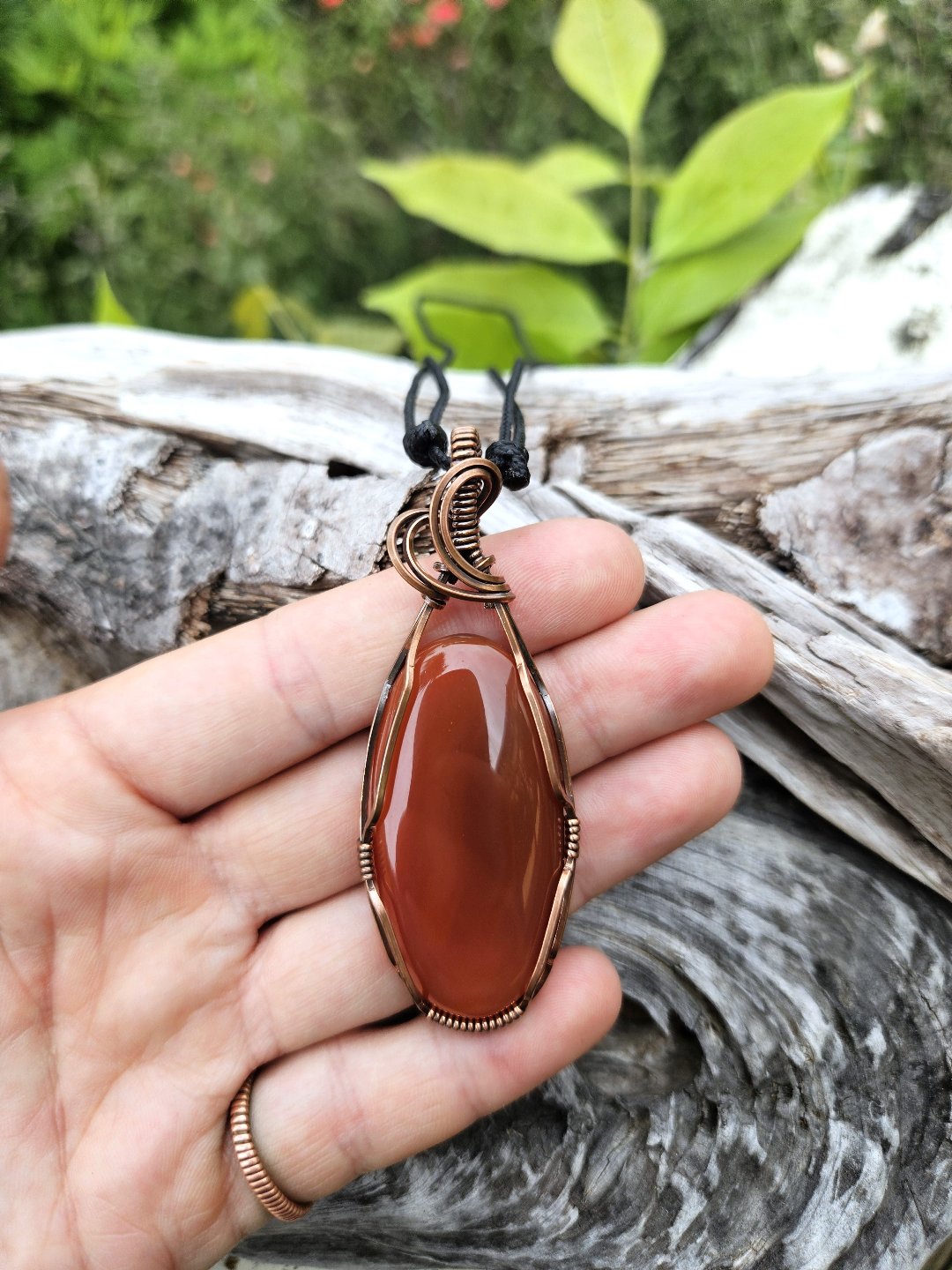 Carnelian and Copper Necklace